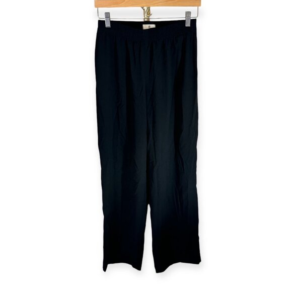 Aritzia Babaton Integrate Crepe Relaxed Fit Pant Pull-on in Black Womens SM - Picture 3 of 10